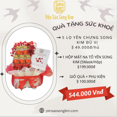 Qùa tặng yến sức khỏe và làm đẹp - combo2