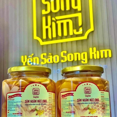 Sâm ngâm Mật Ong-Yến sào Song Kim