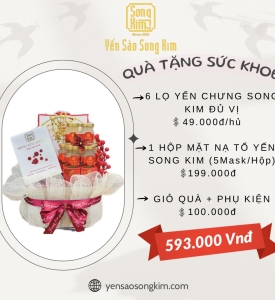Qùa tặng yến sức khỏe và làm đẹp- combo1