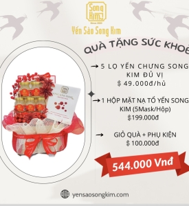Qùa tặng yến sức khỏe và làm đẹp - combo2