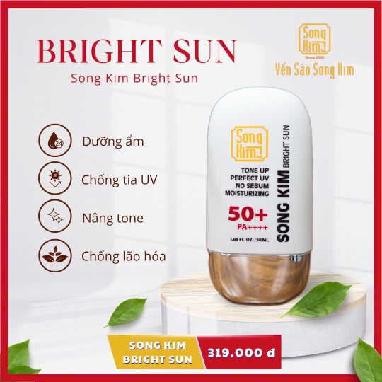 Kem Chống Nắng Bright Sun Song Kim SPF 50 PA++++ 50ml