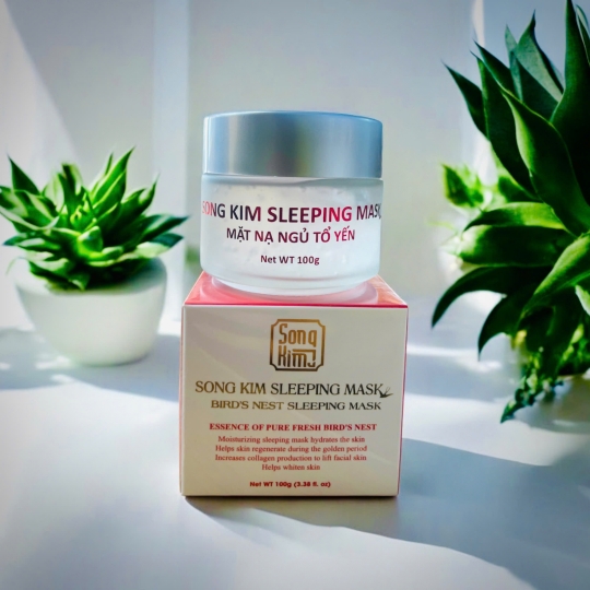 Mặt Nạ Ngủ Tổ Yến Dưỡng Ẩm Song Kim 100g